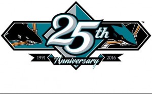 Sharks 25th logo