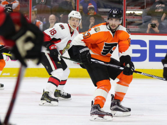 Shayne Gostisbehere is looking to correct his defensive mistakes in the early goings of the season. (Amy Irvin / The Hockey Writers)
