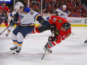 Would an aging Hossa be better off on a lower line? (Dennis Wierzbicki-USA TODAY Sports)