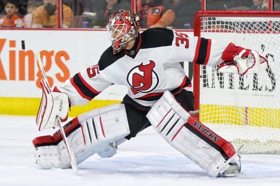 Cory Schneider still leads the team despite a rough patch. (Amy Irvin / The Hockey Writers) 