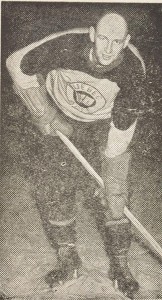 Punch Imlach as a player with Quebec Aces.