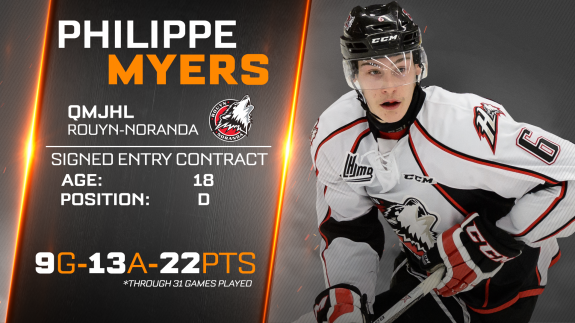 Philadelphia Flyers Philippe Myers