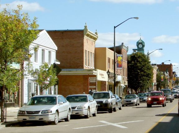 Picture credit to Wikipedia. A snapshot of Main Street in Renfrew, Ontario. The town boasts the claim of the birthplace of the NHA and NHL. 