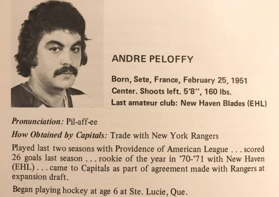 Andre Peloffy Washington Capitals