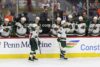 Minnesota Wild Bench Celebration