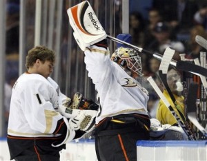 With J.S. Giguere in a slump back-up Hiller must show what hes made of for Ducks