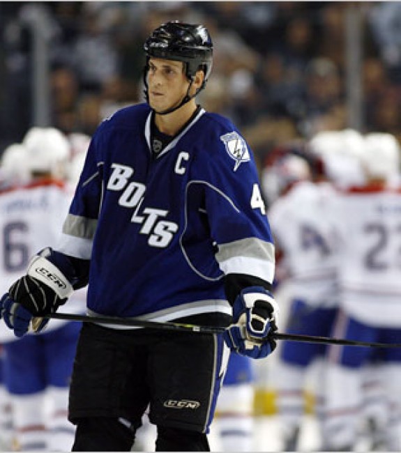 Lecavalier was bought out by the Lightning this summer.