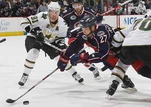 Jackets 3 Stars 7 (Neal C. Lauron - Columbus Dispatch)