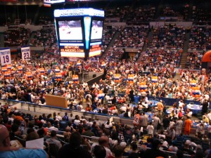 The view from my seat at the Islanders draft party