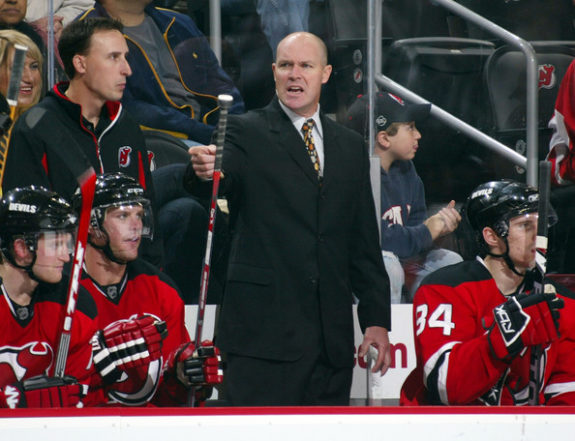 Devils head coach John MacLean