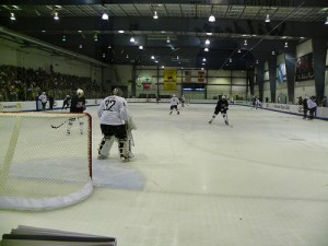 Day One of US Olympic Hockey Practice in Woodridge (photo courtesy of the author)