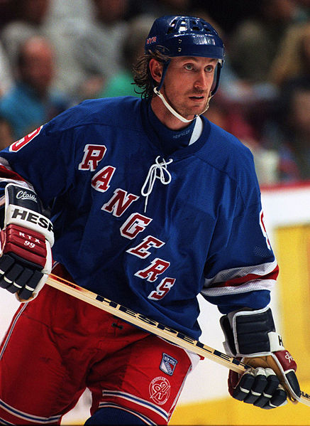 Wayne Gretzky Rangers Eastern Conference On-Ice Style CCM Captain