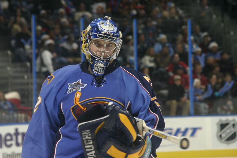 Kari Lehtonen won 94 games with the Atlanta Thrashers.