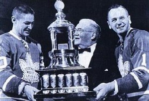 Vezina Trophy, NHL, Goalie, 1965, Terry Sawchuk, Johnny Bower, Toronto Maple Leafs