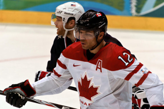 Iginla during the 2010 Vancouver Olympics.{Photoree - S. Yume}