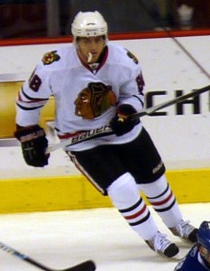 Patrick Kane has overcome a tumultuous off-season. (Matt Boulton/wikimedia)