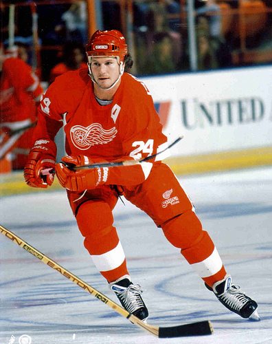 Bob Probert of the Detroit Red Wings.