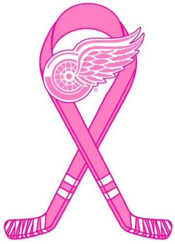 hockey fights cancer red wings