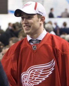 Landon Ferraro at the NHL Entry Draft (Neate Sager / Buzzing the net)