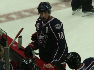 Columbus forward RJ Umberger (Danielle Browne/THW)