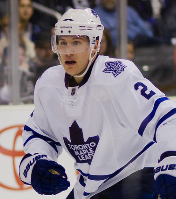 (Photo courtesy Bridget Samuels) Luke Schenn hasn't lived up to his draft stock as the fifth overall pick from 2008, but he's carving out a career as a physical, serviceable bottom-pairing blueliner.