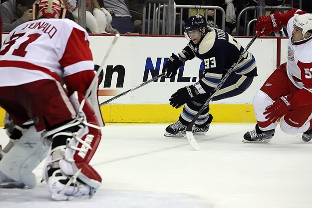 Jake Voracek was once considered to be overweight by his coach in Columbus, Scott Arniel. The former Blue Jacket reported to camp this year 10 lbs. lighter. 