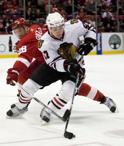 Ben Smith played his first full season with the Blackhawks last year