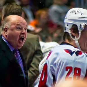 Bruce Boudreau was fired by the Anaheim Ducks despite leading them to four straight division titles.(Flickr/clydeorama)