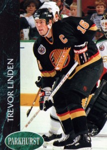 Trevor Linden - Canuck captain hockey card