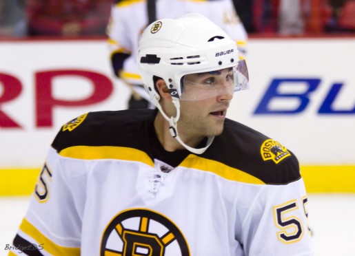 With Reilly Smith and Torey Krug still un-signed, Boston is now gambling with Johnny Boychuk (above), whether they keep or trade him.