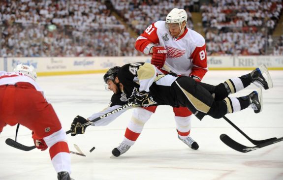 Tyler Kennedy Pittsburgh Penguins Marian Hossa Detroit Red Wings