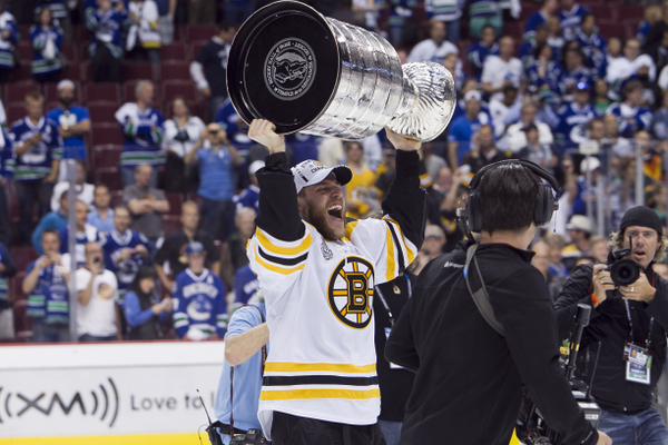 Gregory Campbell with Stanley Cup