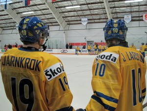 Top Red Wings Prospect Calle Jarnkrok at practice (Blake Gumprecht/Flickr)