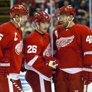 Jiri Hudler of the Detroit Red Wings.