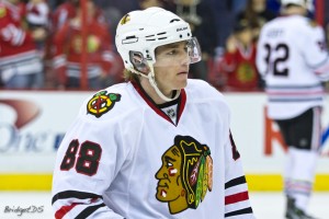 Harold Mush March and Patrick Kane Blackhawks