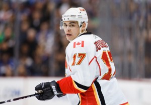 Rene Bourque: JAN 22 Flames at Canucks Rene Bourque Flames