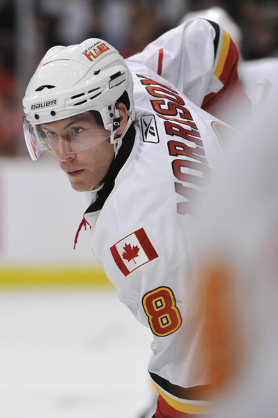 Brendan Morrison: DEC 05 Flames at Blackhawks Brendan Morrison Flames