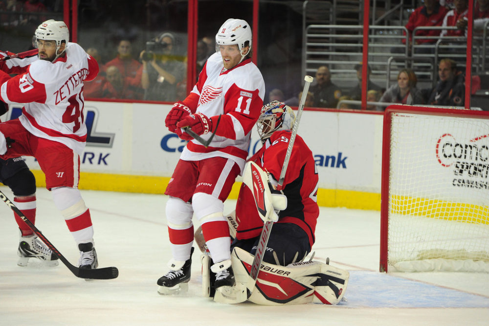 Dan Cleary of the Detroit Red Wings