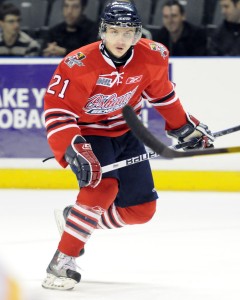 Laughton was returned to Oshawa after just five games in Philadelphia.(Aaron Bell/CHL Images)