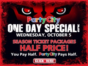 Panthers half price tickets
