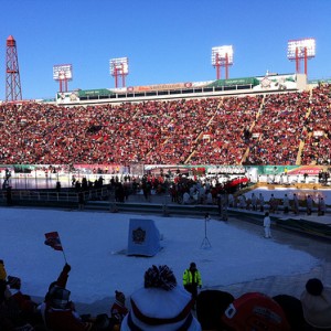 Over 42,000 fans packed Calgary's McMahon Stadium in frigid conditions for the 2011 Heritage Classic (Ray Wong/flickr)