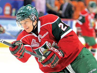 Nathan MacKinnon reflects on time with Mooseheads at jersey