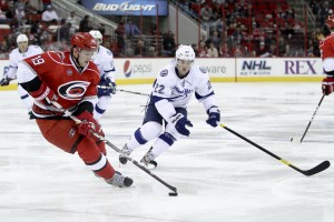 Tampa Bay Lightning Ryan Shannon / Carolina Hurricane Jiri Tlusty - Photo By Andy Martin Jr