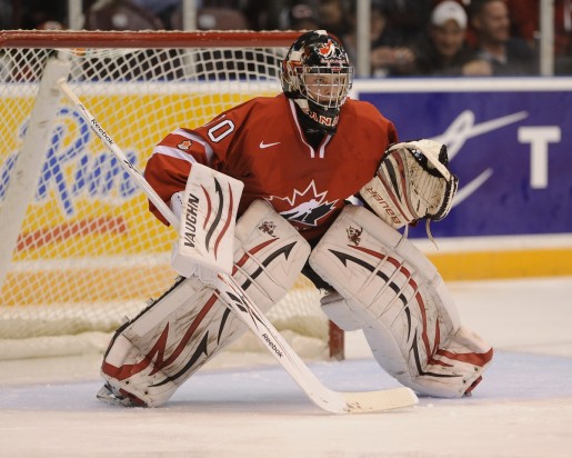 Visentin has had his fair share of struggles this season but he looks to be one of three WJC returnees for Canada (Aaron Bell/OHL Images)