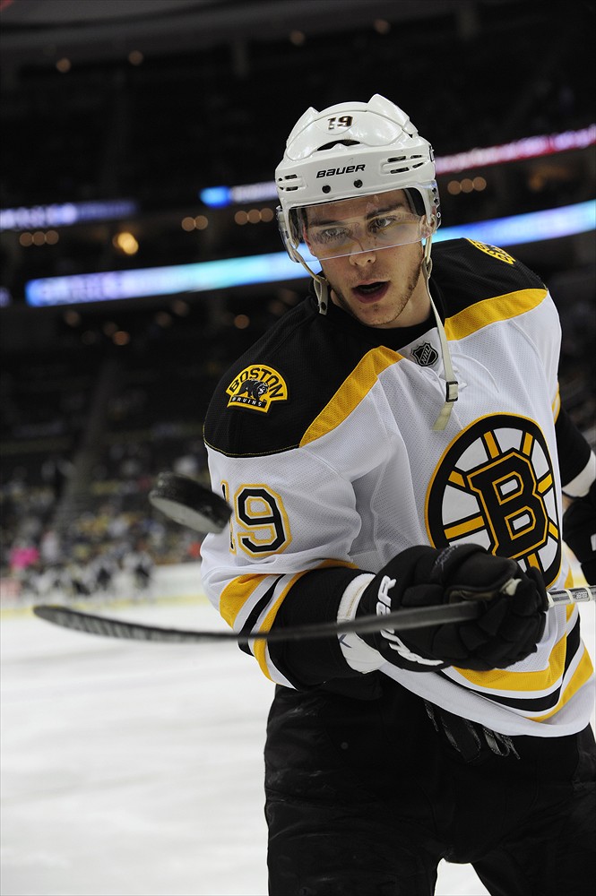 No. 2 draft pick Tyler Seguin takes to ice for Boston Bruins