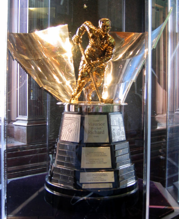 Maurice "Rocket" Richard Trophy - The Hockey Writers