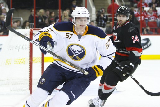 Buffalo Sabre Tyler Myers is a big presence on the blue line. - Photo by Andy Martin Jr