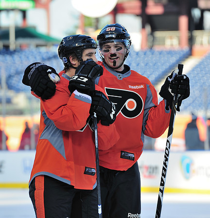 Reebok Danny Briere Philadelphia Flyers Official 2012 Winter