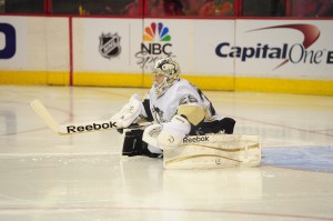 Marc-Andre Fleury deserves to collect his 1st Vezina Trophy after his best season (Tom Turk/THW)