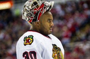 The Chicago Blackhawks avoided a goalie controversy last season, despite Ray Emery's 17-1-0 record.